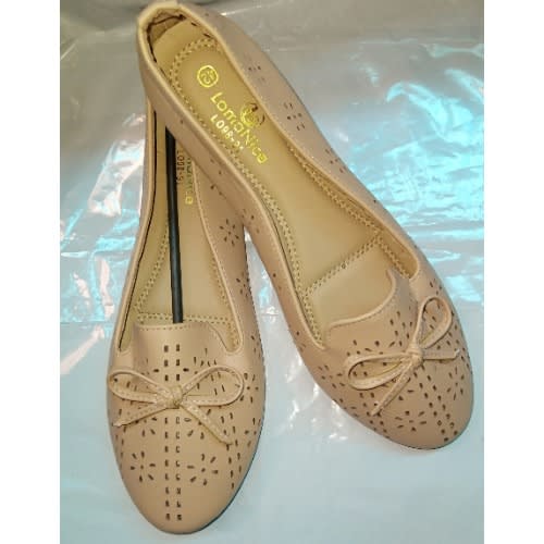 360 Perforated Faux Leather Plump Shoe